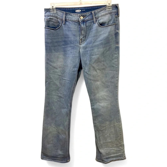 Old Navy Womens Light Blue Wash Bootcut 5 Pocket Style Jeans size 12 - Picture 3 of 9